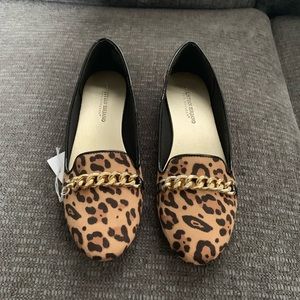 Leopard print loafers